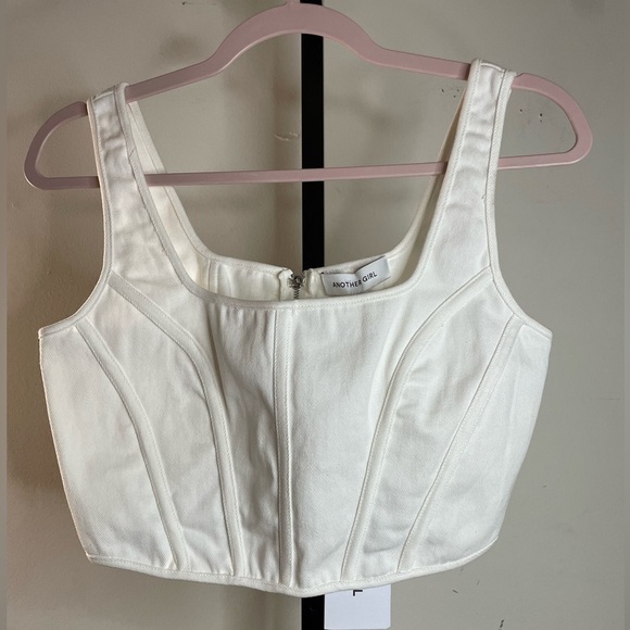 NWT Another Girl||Cut Work Jean Corset,Size Medium. Floral design. - Picture 5 of 10